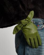 BOW GLOVE GREEN