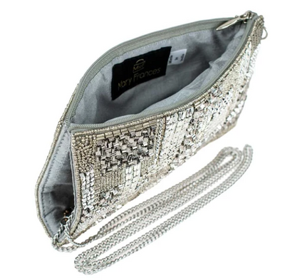 SILVER MAZE CROSSBODY PHONE BAG