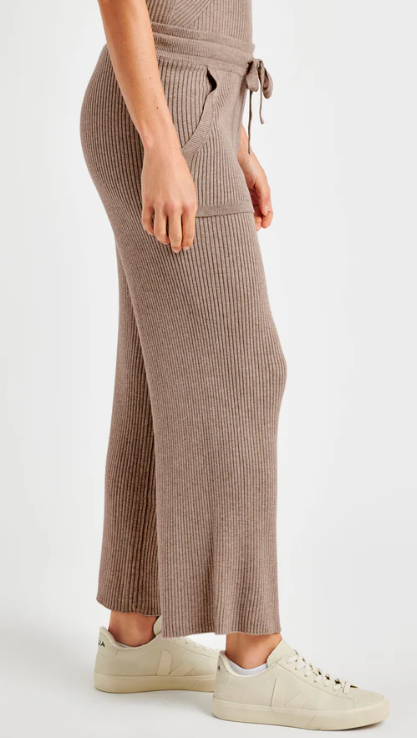 GEORGIE RIB PANT TAUPE