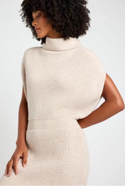 MARIGOLD SWEATER DRESS WHEAT