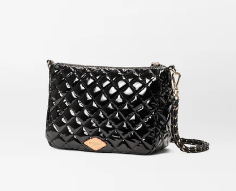 CROSBY ELLA CROSSBODY BLACK LACQUER