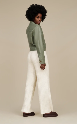 TERRI RIB PANT CREAM