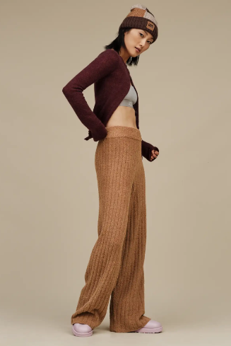 TERRI RIB PANT CHESTNUT