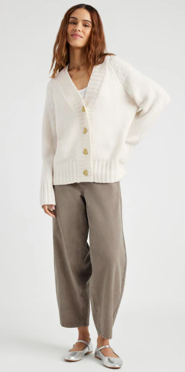 HARTLEY CARDIGAN WHITE