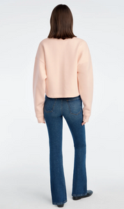 CROPPED COLLEGIATE SWEATSHIRT PINK