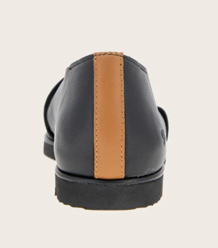 LESLIE LEATHER BLACK