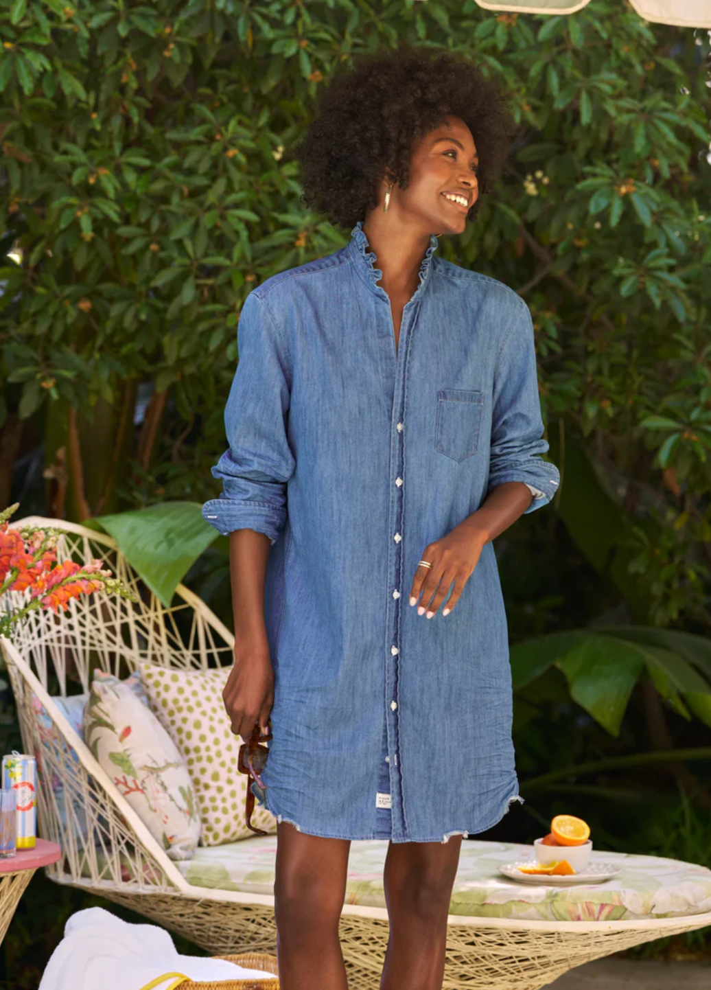MARY RUFFLE INDIGO