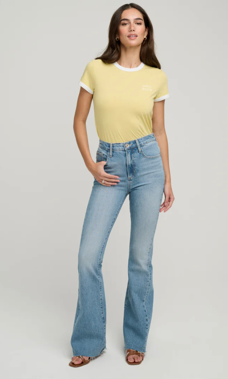 THE SHORTIE VALENTINA HIGH RISE FLARE