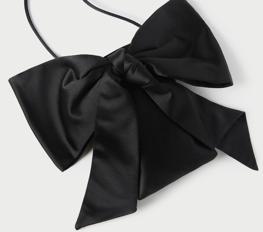 VIOLET BOW BLACK