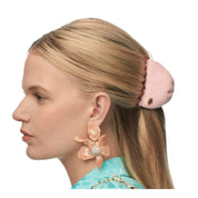 SHELL PINK SIMONE TERRY CLOTH CLAW CLIP