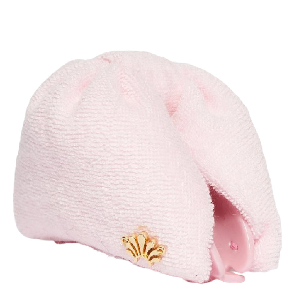 SHELL PINK SIMONE TERRY CLOTH CLAW CLIP