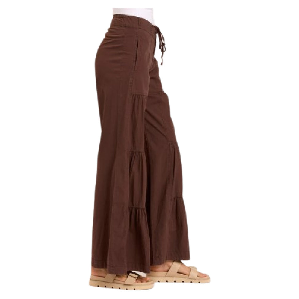 TERRACED WIDE LEG LEATHERBOUND