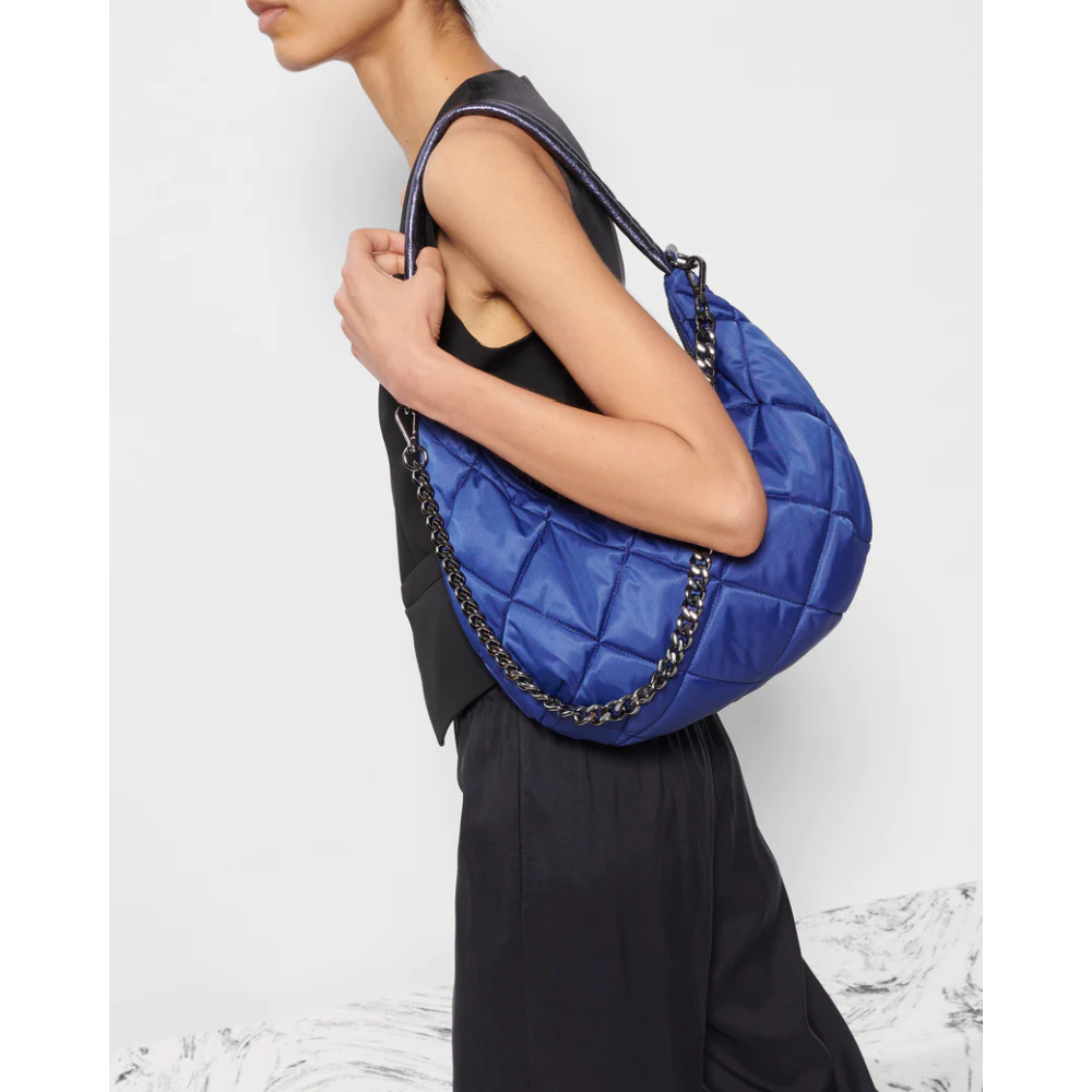 SAPPHIRE QUILTED BOWERY BAG