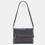 VIP MED RED ZIP BLACK